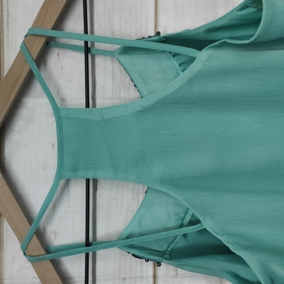 STUDIO Y Embellished Strappy Razor Back Dress Top, Size Small - Picture 4 of 8